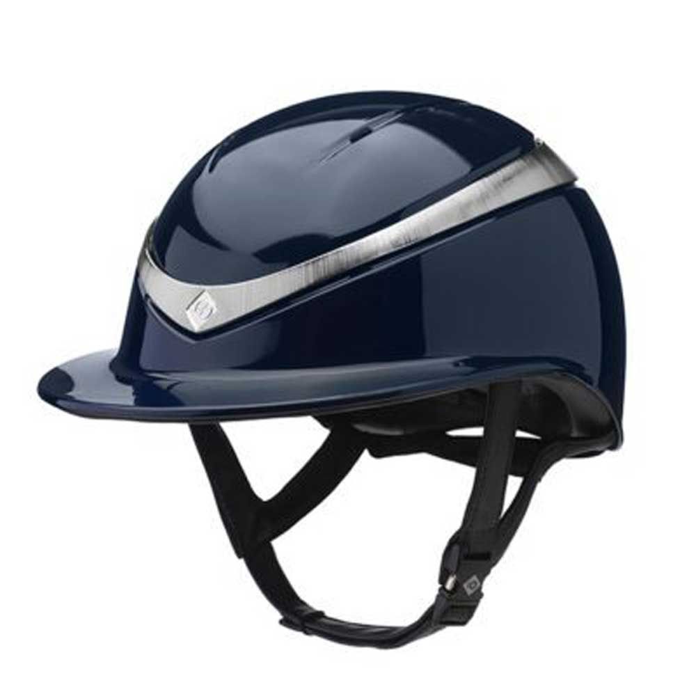 Charles Owen Halo Luxe Gloss (wide peak) Riding Helmet - Adult sizes