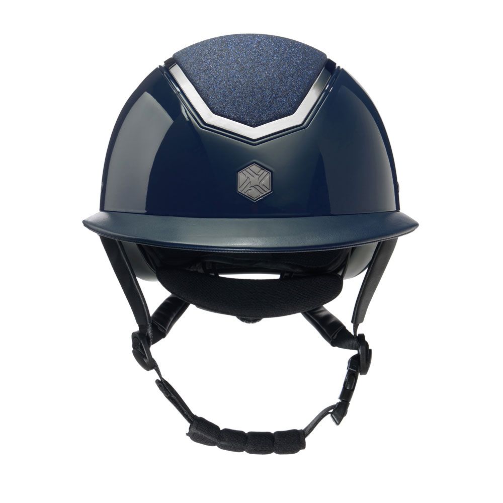 Charles Owen EQX Kylo Gloss Wide Peak Riding Helmet - Childrens sizes