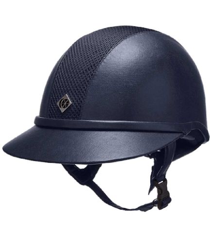 Charles Owen SP8+ Leather Look Riding Helmet - Adult sizes