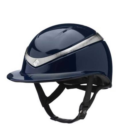 Charles Owen Halo Luxe Gloss (wide peak) Riding Helmet - Adult sizes