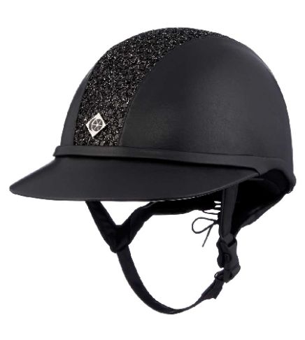 Charles Owen SP8+ Leather Look Sparkly Riding Helmet - Childrens sizes