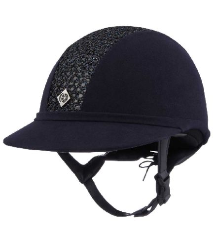 Charles Owen SP8+ Suede Sparkly Riding Helmet - Adult sizes