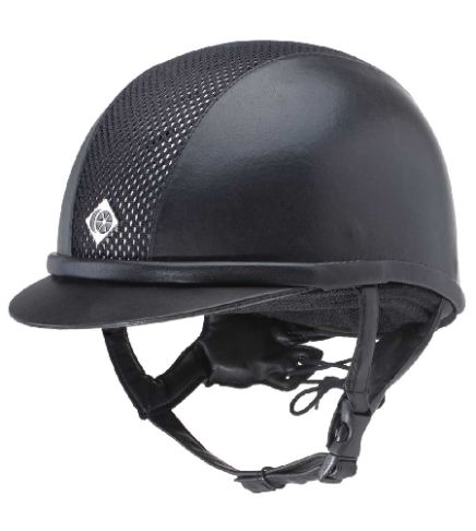 Charles Owen Ayr8+ Leather Look Riding Helmet - Childrens sizes